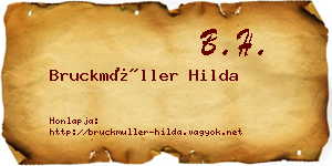 Bruckmüller Hilda névjegykártya
